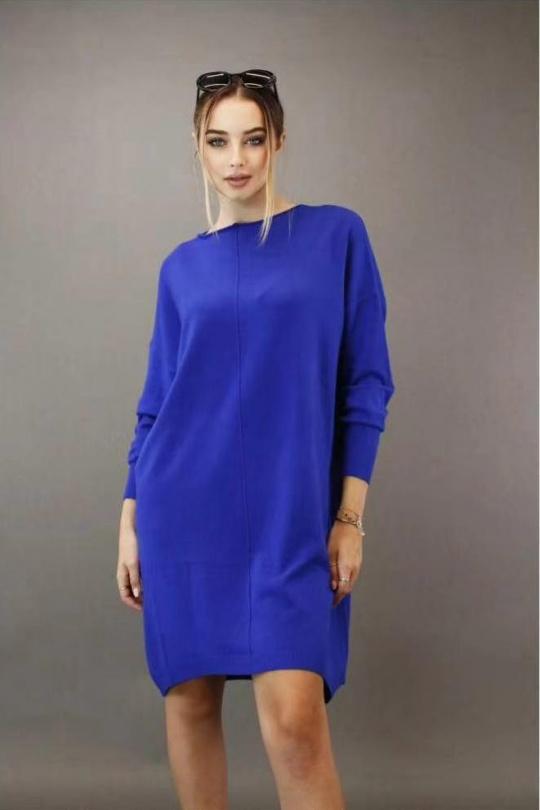 Robes courtes Femme Bleu roi OOKA F3658 Efashion Paris