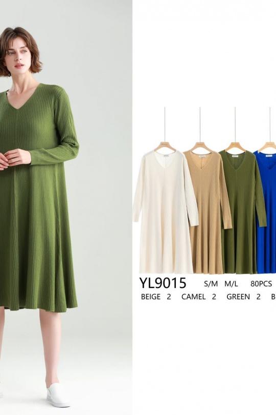 Robes mi-longues Femme Couleurs mélangées OOKA YL9015 Efashion Paris