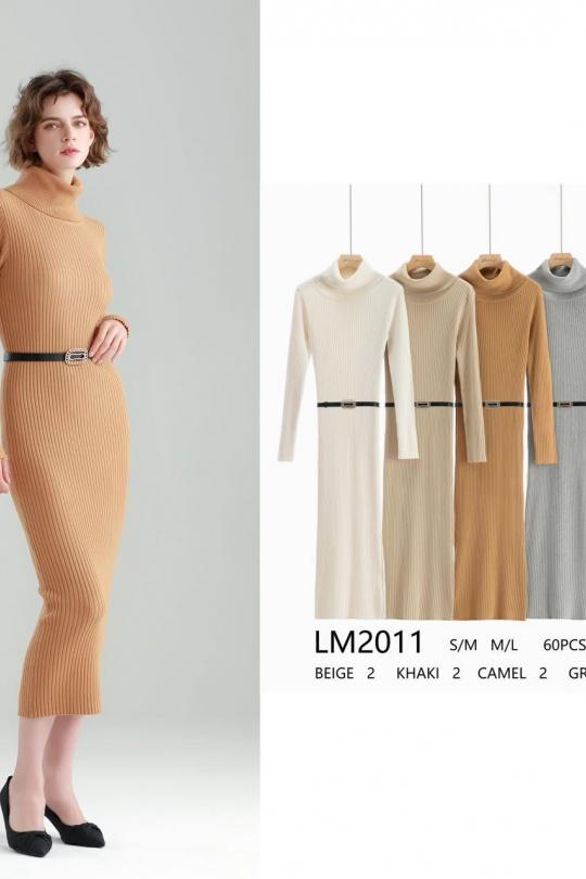 Robes mi-longues Femme Couleurs mélangées OOKA LM2011 Efashion Paris