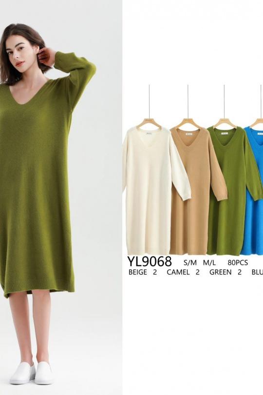 Robes mi-longues Femme Couleurs mélangées OOKA YL9068 Efashion Paris