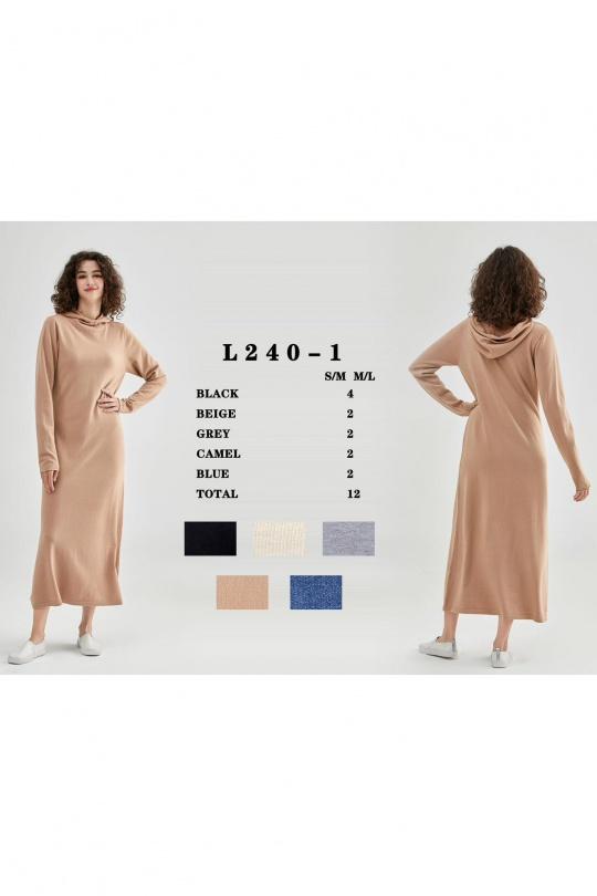 Abiti maxi Donna Colori mescolati OOKA L240-1 Efashion Paris