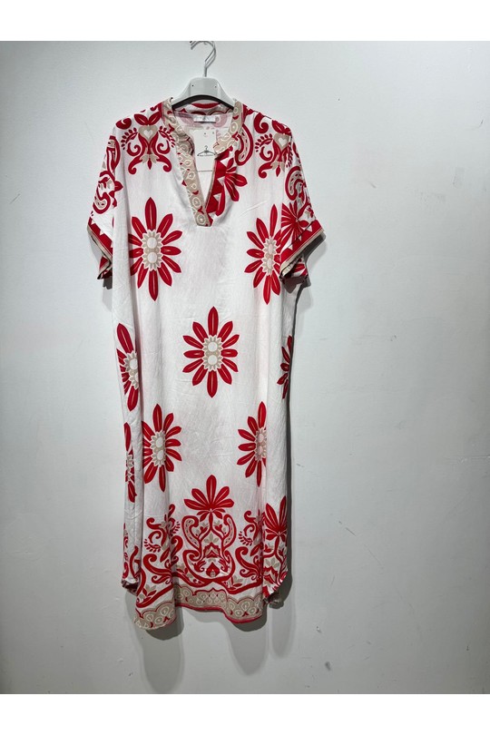 Robes mi-longues Femme Rouge OOKA 13250 Efashion Paris