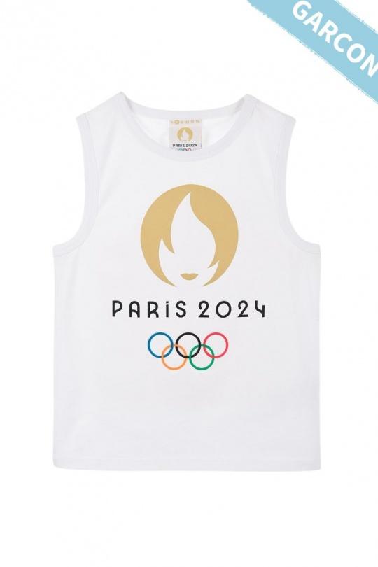 Camisetas Niño y bébé  White PARIS JO 2024 EX1301 BLANC Efashion Paris