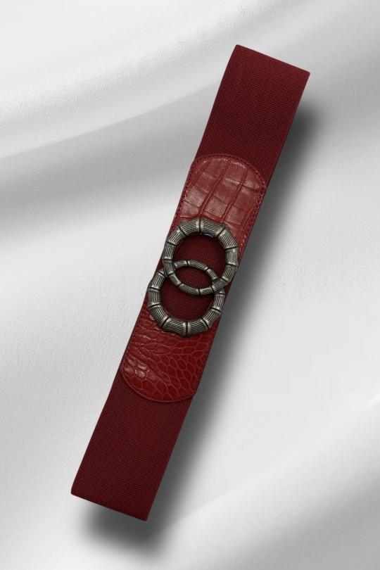 Belts Accessories Burgundy MIMILI ACCESSOIRES MML1351 Efashion Paris