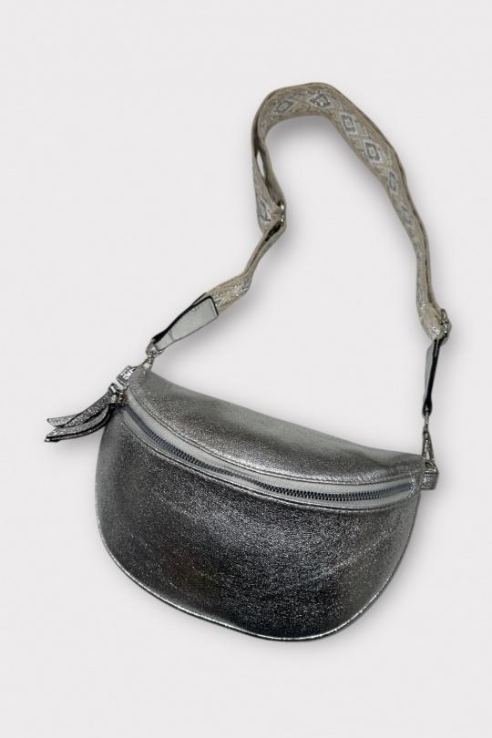 Sacs bananes Maroquinerie Argent MIMILI ACCESSOIRES MML2901B  Efashion Paris