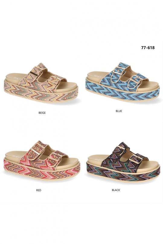 Sandali Scarpe Blue C'M Paris 77-618 Efashion Paris