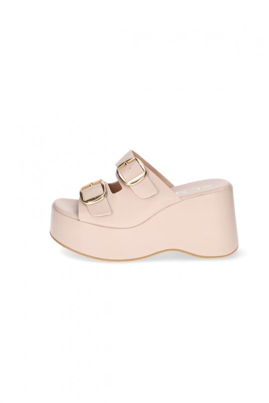 De cuña Zapatos Nude C'M Paris 77-632 Efashion Paris