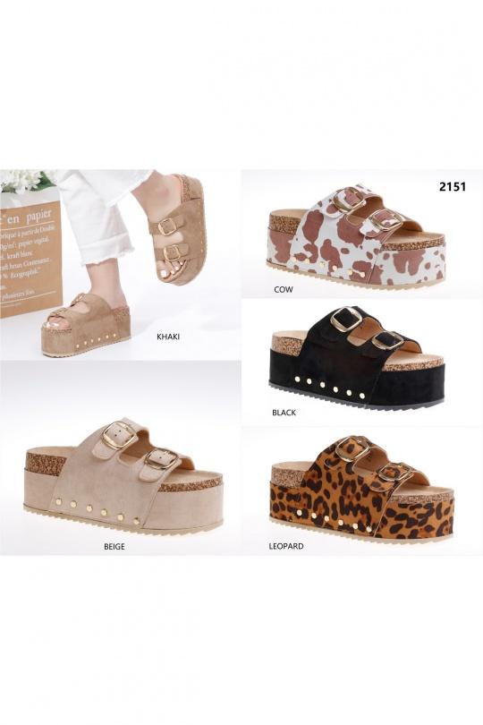 Wedges Shoes Taupe C'M Paris 2151 Efashion Paris