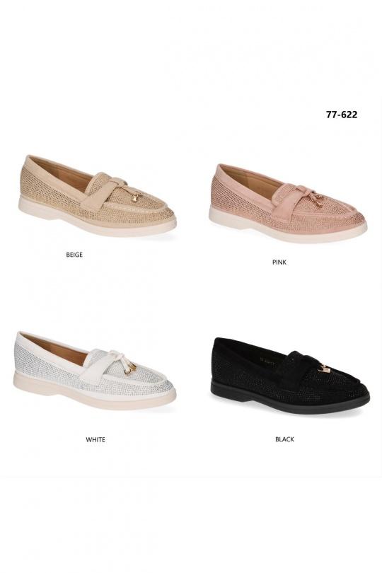 Mocassins Chaussures Rose C'M Paris 77-622 Efashion Paris
