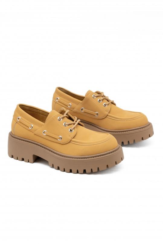 Derbies Chaussures Jaune C'M Paris 68332 Efashion Paris