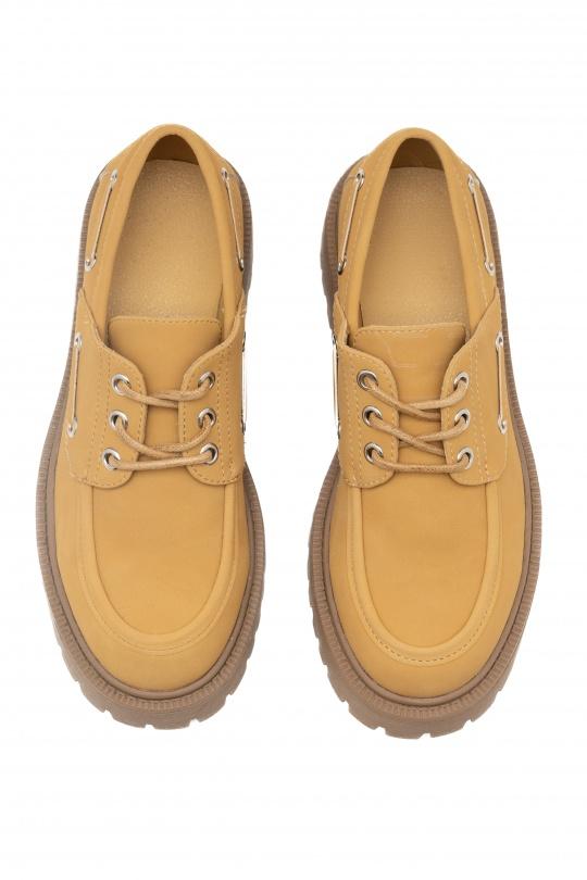 Derbies Chaussures Jaune C'M Paris 68332 Efashion Paris