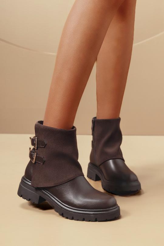 Bottines Chaussures Marron C'M Paris 68343 Efashion Paris