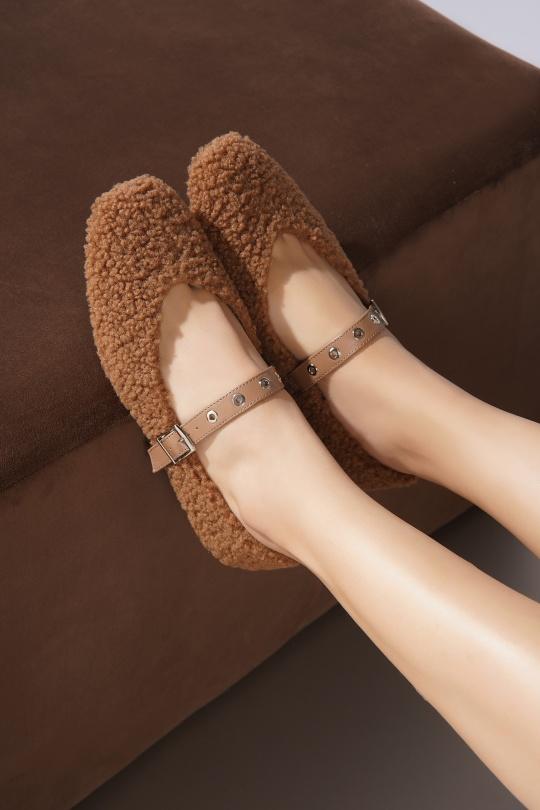 Bailarinas Zapatos Taupe C'M Paris 8333 Efashion Paris