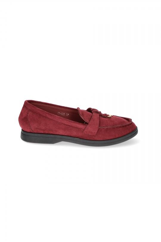 Loafers Shoes Burgundy C'M Paris 77-520 Efashion Paris