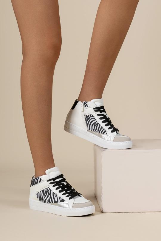 Sneakers Scarpe Zebra white C'M Paris 6523 Efashion Paris