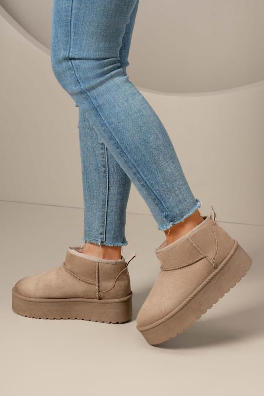 Ankle boots Shoes Taupe C'M Paris 6431 Efashion Paris