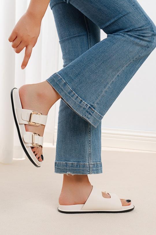 Sandales Chaussures Blanc C'M Paris 5281 Efashion Paris