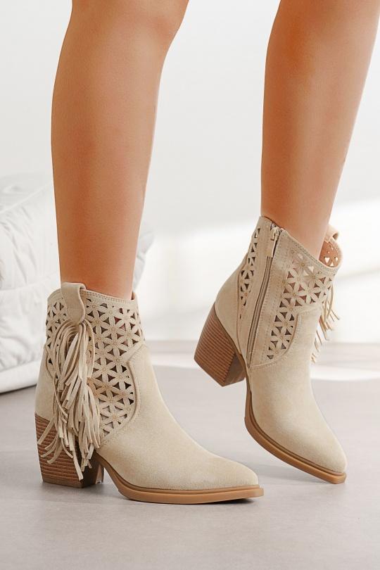 Botines Zapatos Beige C'M Paris 68366 Efashion Paris