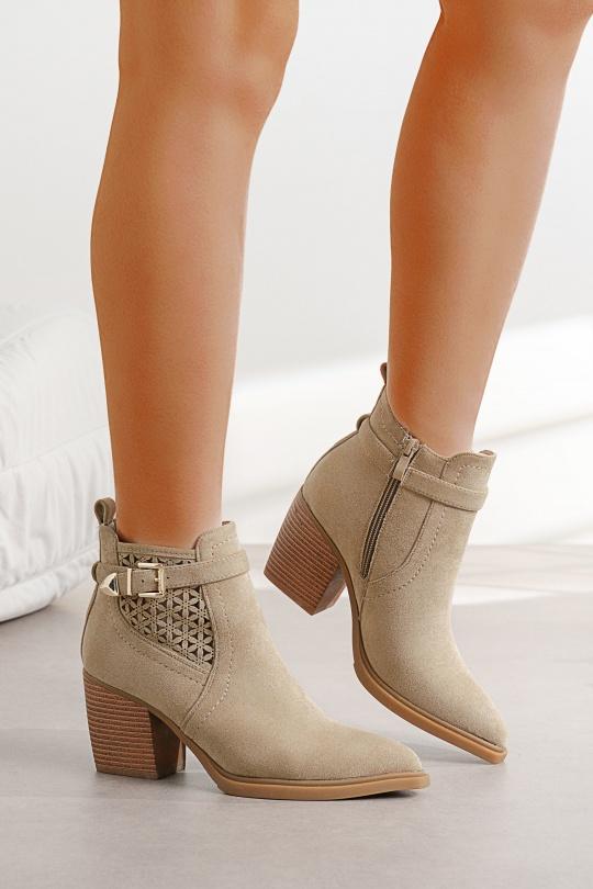 Botines Zapatos Taupe C'M Paris 68367 Efashion Paris