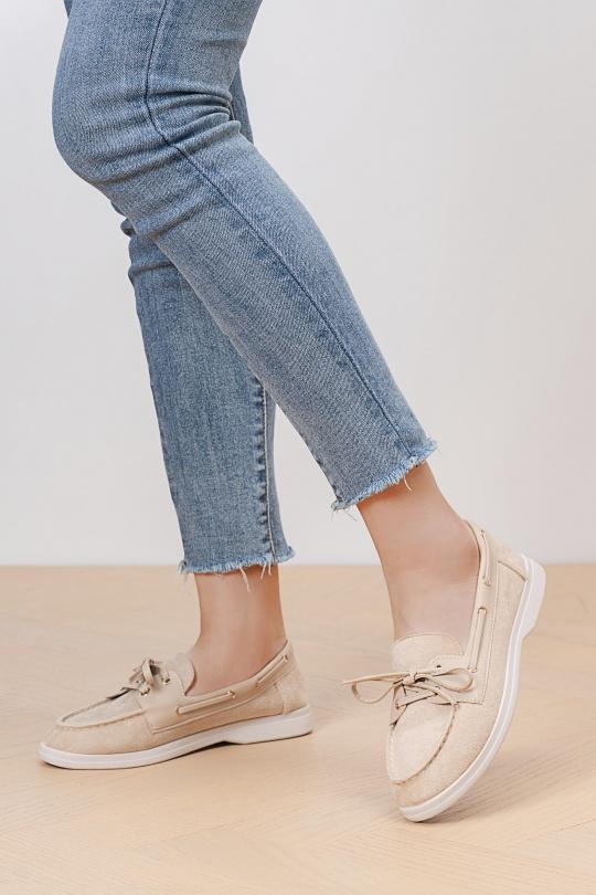 Mocassins Chaussures Beige C'M Paris BS-28 Efashion Paris