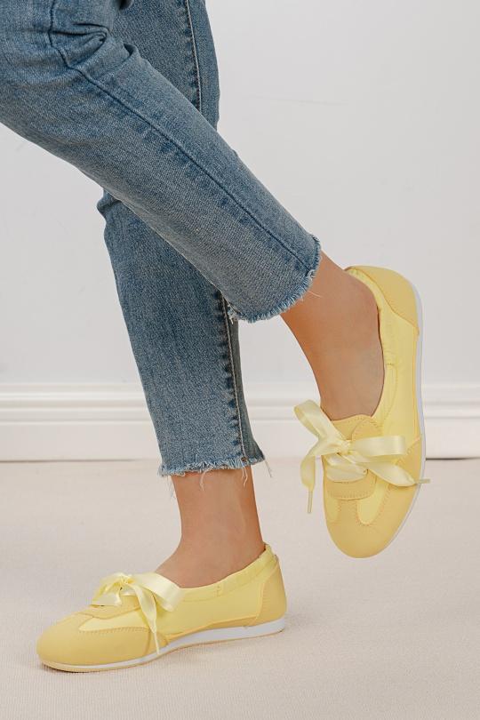 Ballerines Chaussures Jaune C'M Paris 6531 Efashion Paris