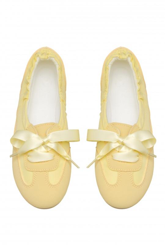 Ballerines Chaussures Jaune C'M Paris 6531 Efashion Paris
