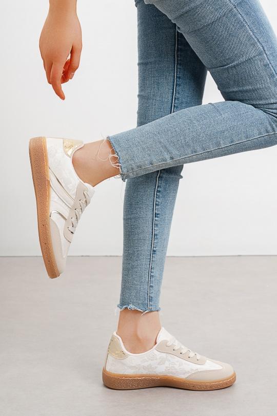 Baskets Chaussures Beige C'M Paris 1228 Efashion Paris