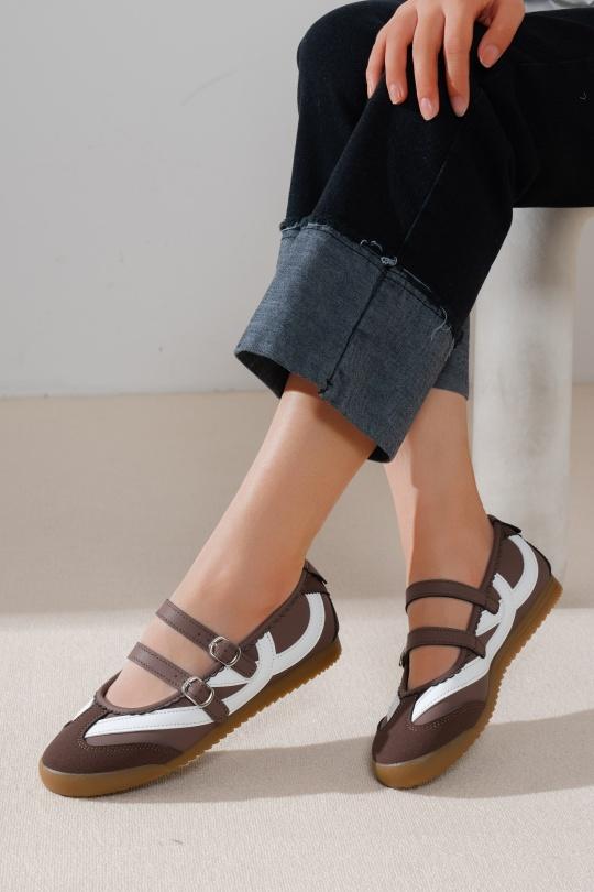 Ballerines Chaussures Marron C'M Paris 6537 Efashion Paris