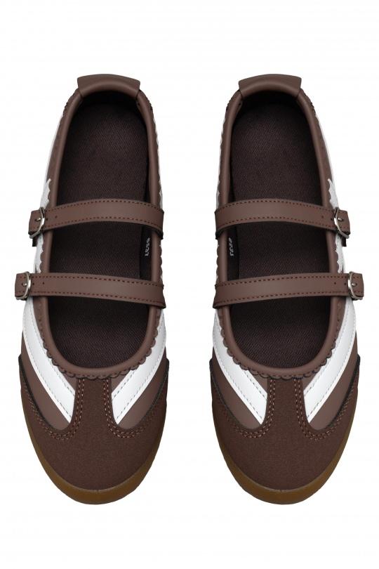 Ballerines Chaussures Marron C'M Paris 6537 Efashion Paris