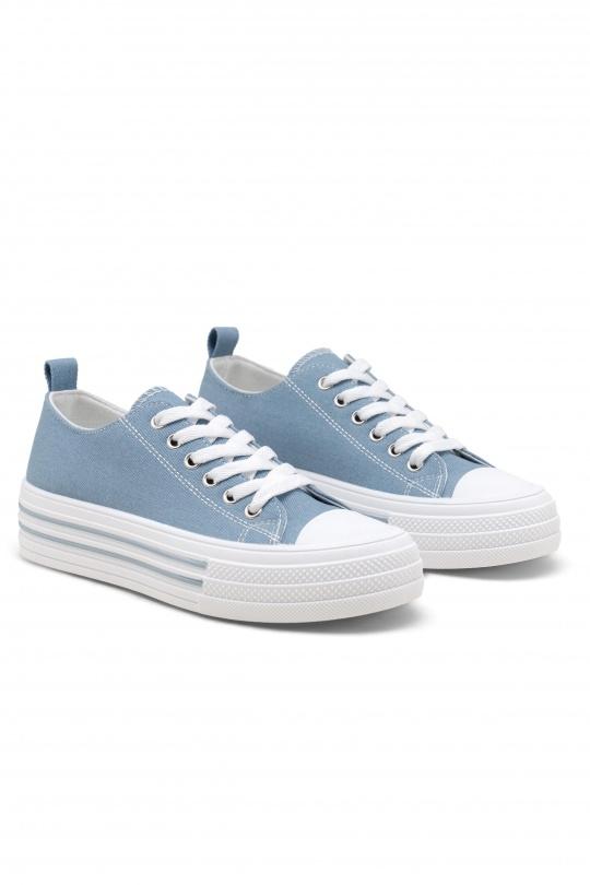 Baskets Chaussures Bleu jean C'M Paris 1229 Efashion Paris