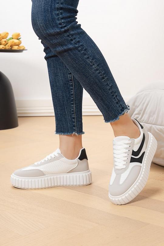 Baskets Chaussures Beige C'M Paris 1237 Efashion Paris