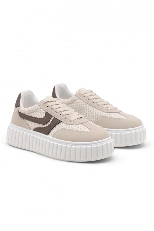 Baskets Chaussures Beige C'M Paris 1237 Efashion Paris