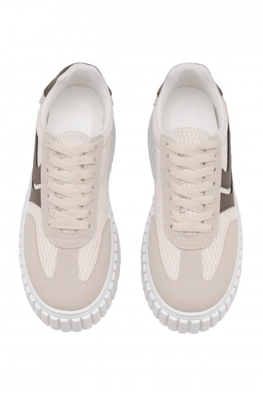 Baskets Chaussures Beige C'M Paris 1237 Efashion Paris