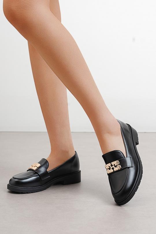 Mocassins Chaussures Noir C'M Paris 77-719 Efashion Paris