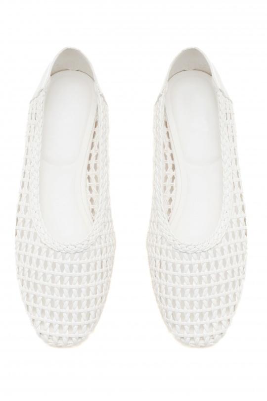 Ballerines Chaussures Blanc C'M Paris 4023 Efashion Paris