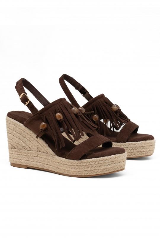 Compensées Chaussures Marron C'M Paris 4027 Efashion Paris