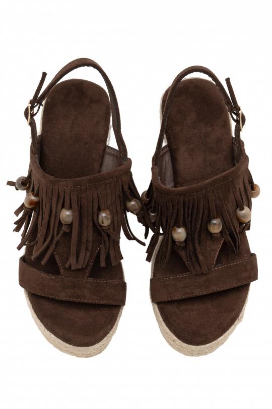 Compensées Chaussures Marron C'M Paris 4027 Efashion Paris