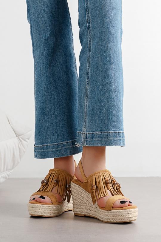 Compensées Chaussures Marron C'M Paris 4027 Efashion Paris