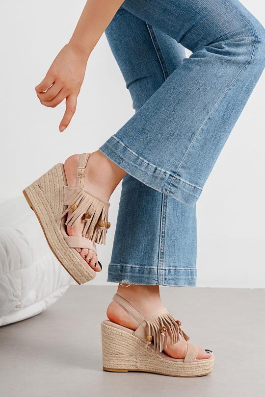 Compensées Chaussures Marron C'M Paris 4027 Efashion Paris