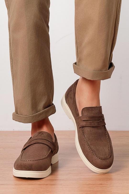 Moccasin Shoes Navy blue C'M Paris P610 Efashion Paris