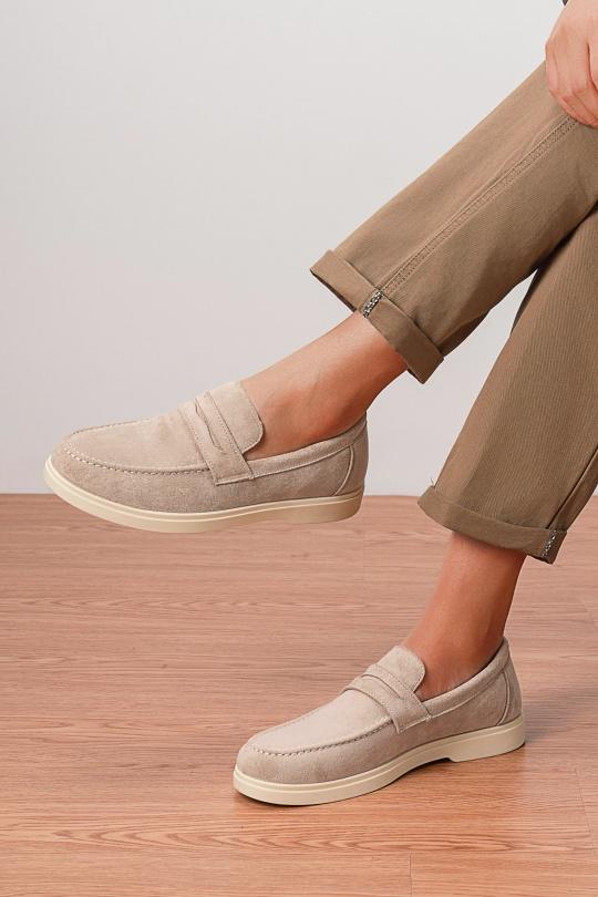 Moccasin Shoes Navy blue C'M Paris P610 Efashion Paris