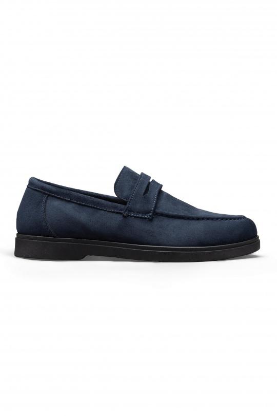 Moccasin Shoes Navy blue C'M Paris P610 Efashion Paris