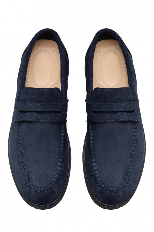 Moccasin Shoes Navy blue C'M Paris P610 Efashion Paris