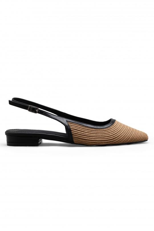 Ballerines Chaussures Taupe C'M Paris 77-702 Efashion Paris