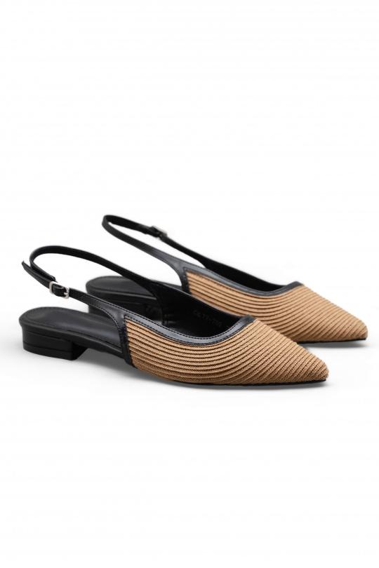 Ballerines Chaussures Taupe C'M Paris 77-702 Efashion Paris