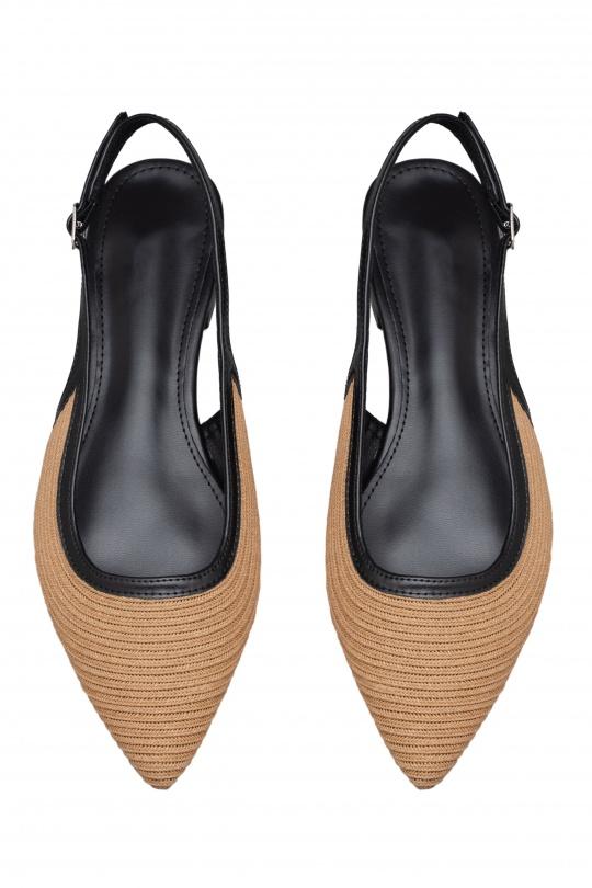 Ballerines Chaussures Taupe C'M Paris 77-702 Efashion Paris