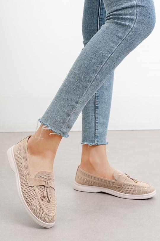 Mocassins Chaussures Taupe C'M Paris BS-31 Efashion Paris