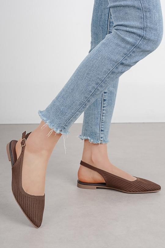 Ballerines Chaussures Marron C'M Paris BS-32 Efashion Paris