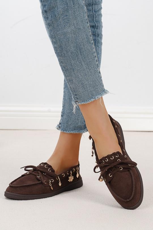 Mocassins Chaussures Marron C'M Paris BS-37 Efashion Paris