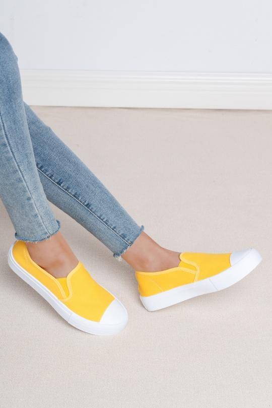 Baskets Chaussures Jaune C'M Paris 6536 Efashion Paris